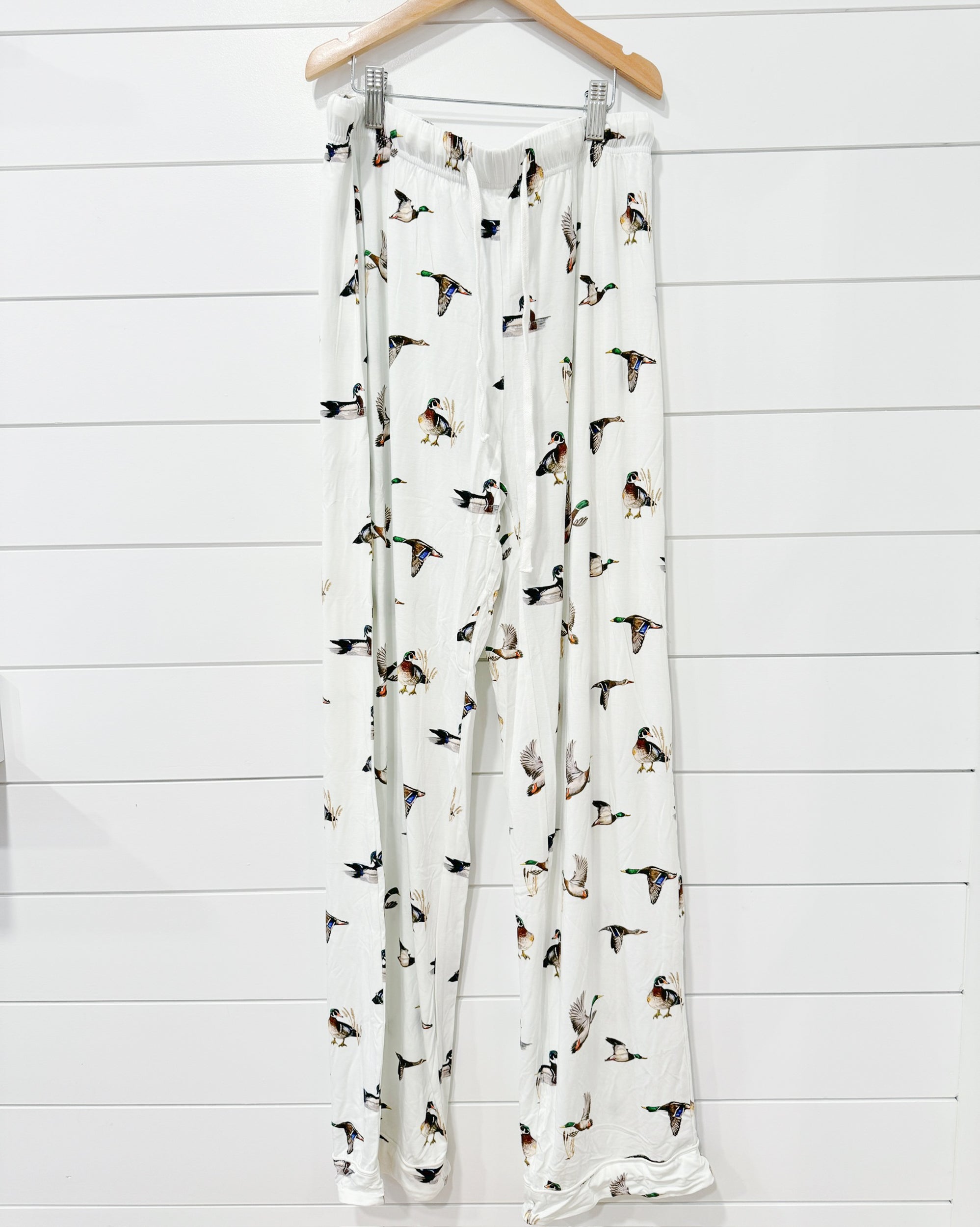 Unisex Diving Ducks Pajama Pants with Elastic Waist. For Sleepwear or loungewear