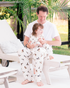 Unisex Diving Ducks Pajama Pants with Elastic Waist. For Sleepwear or loungewear