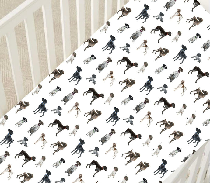 German Shorthaired Pointers: Crib Sheets