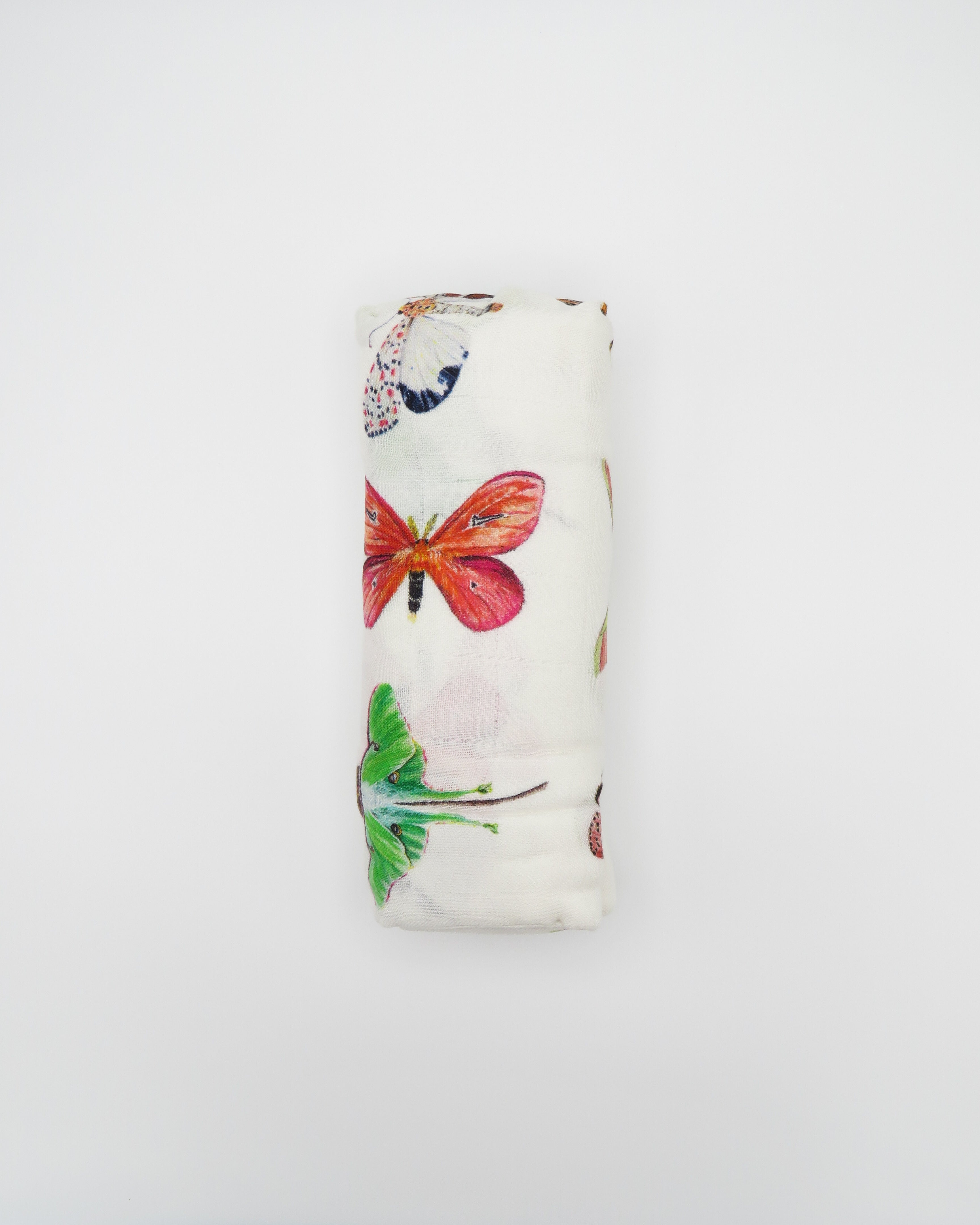 Lightweight and breathable swaddle blanket featuring butterfly patterns for babies