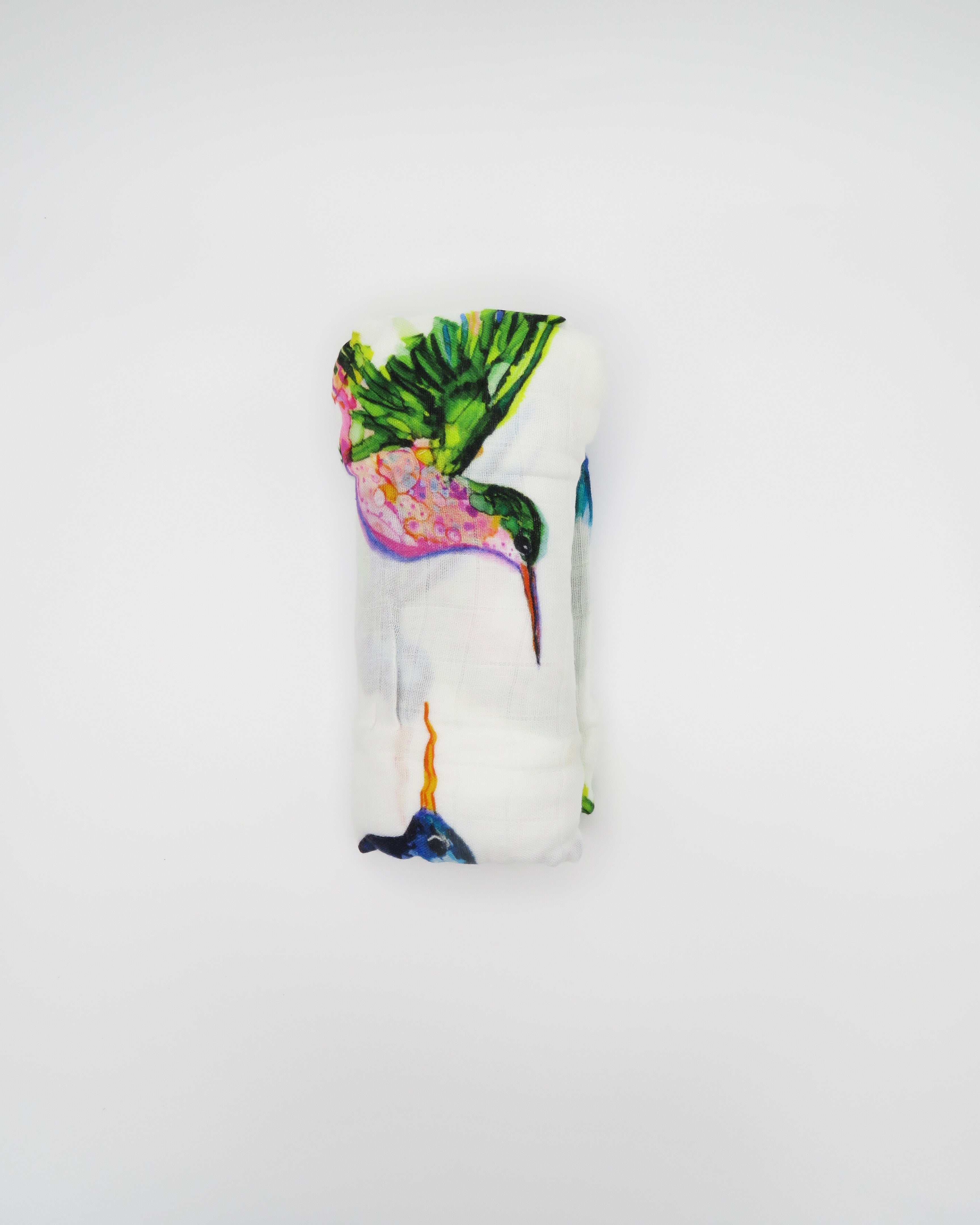 Soft unisex baby swaddle. Perfect for bird lovers