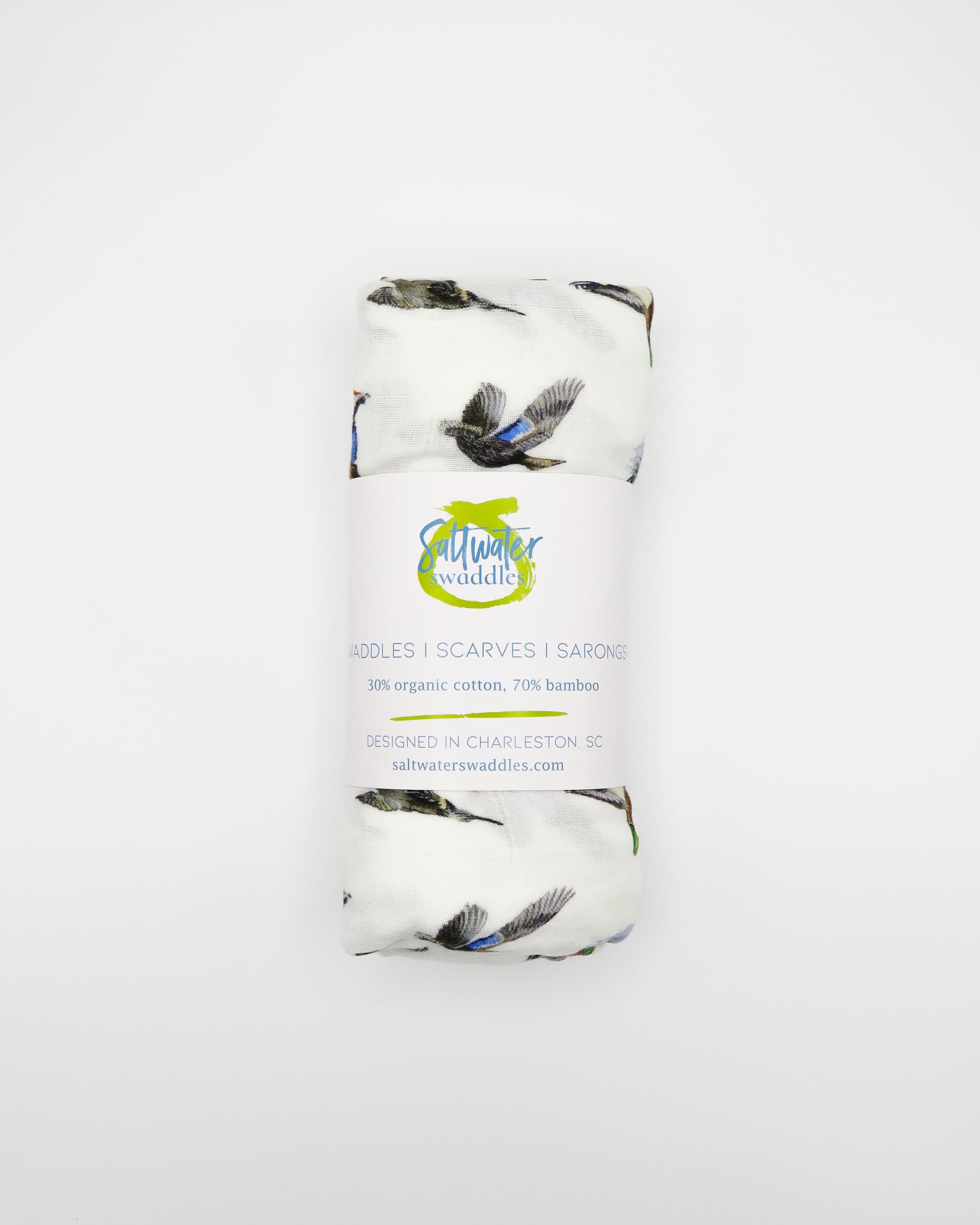 Soft duck print swaddle baby blanket made from breathable fabric. Perfect for first moments and nursery use.