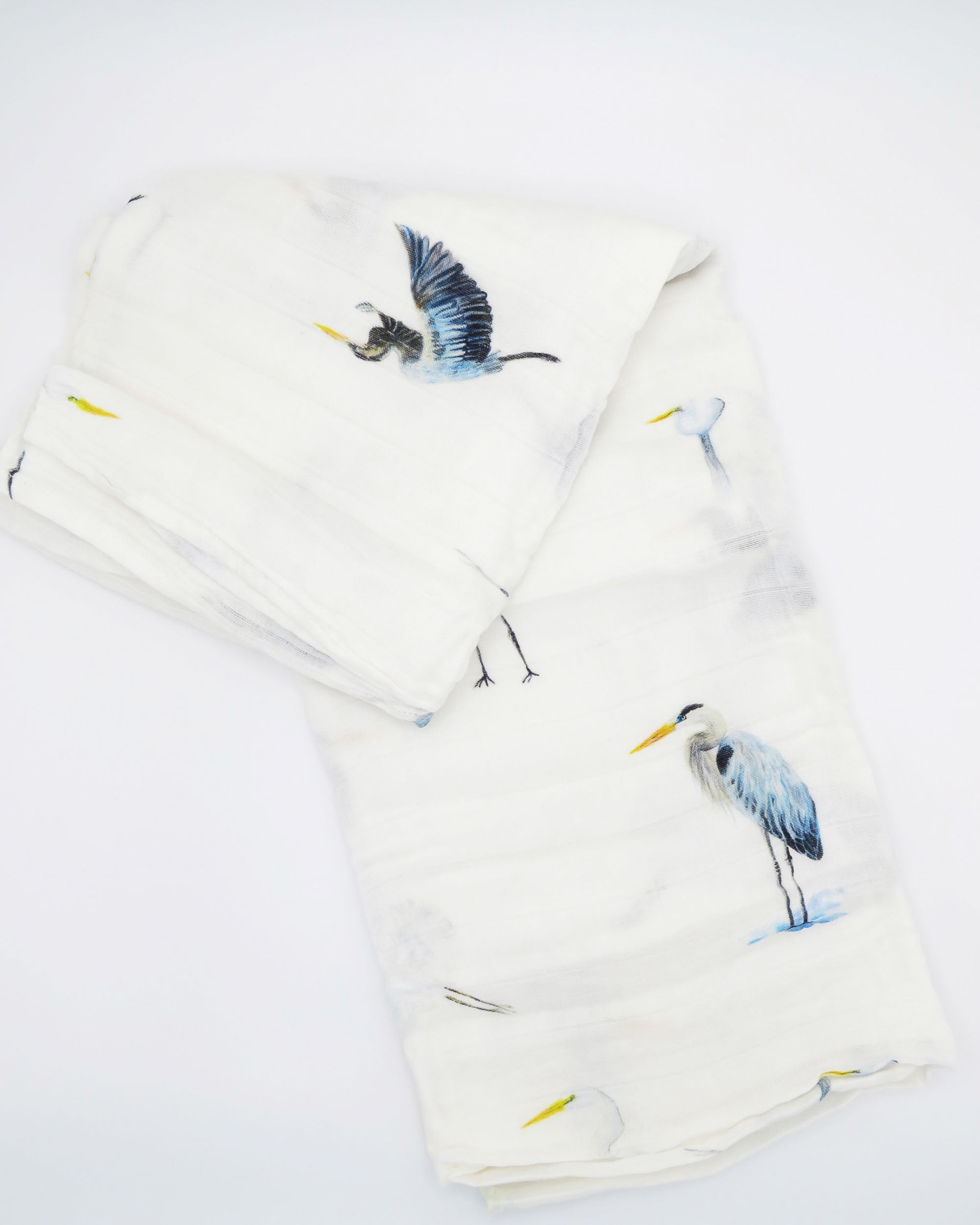 Southern Storks Print Baby Swaddle Blanket for Newborns