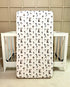 Soft Springer Spaniel crib sheet for baby nursery. Hypoallergenic and breathable crib bedding