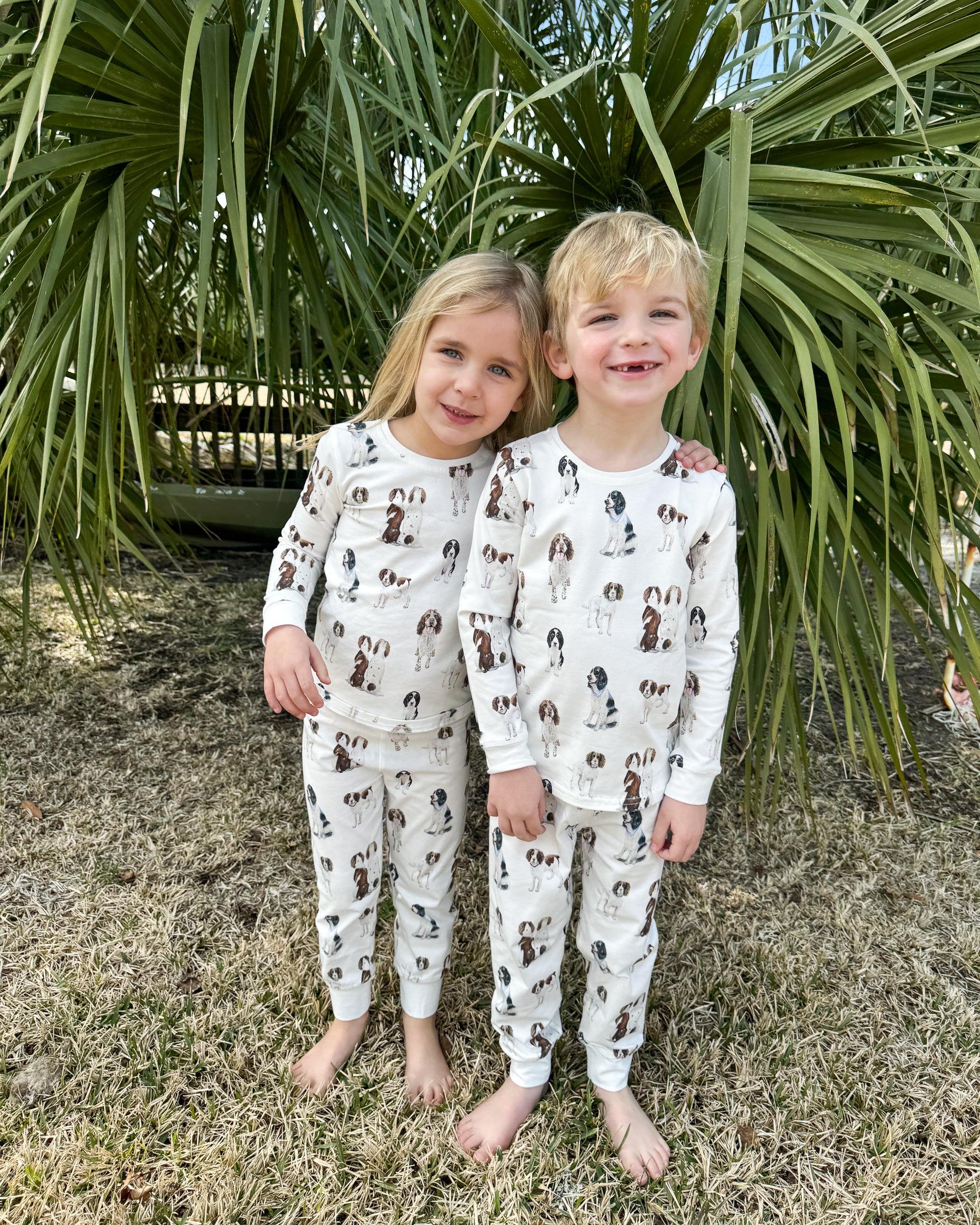 Springer Spaniel baby and toddler pajama set. Boys&