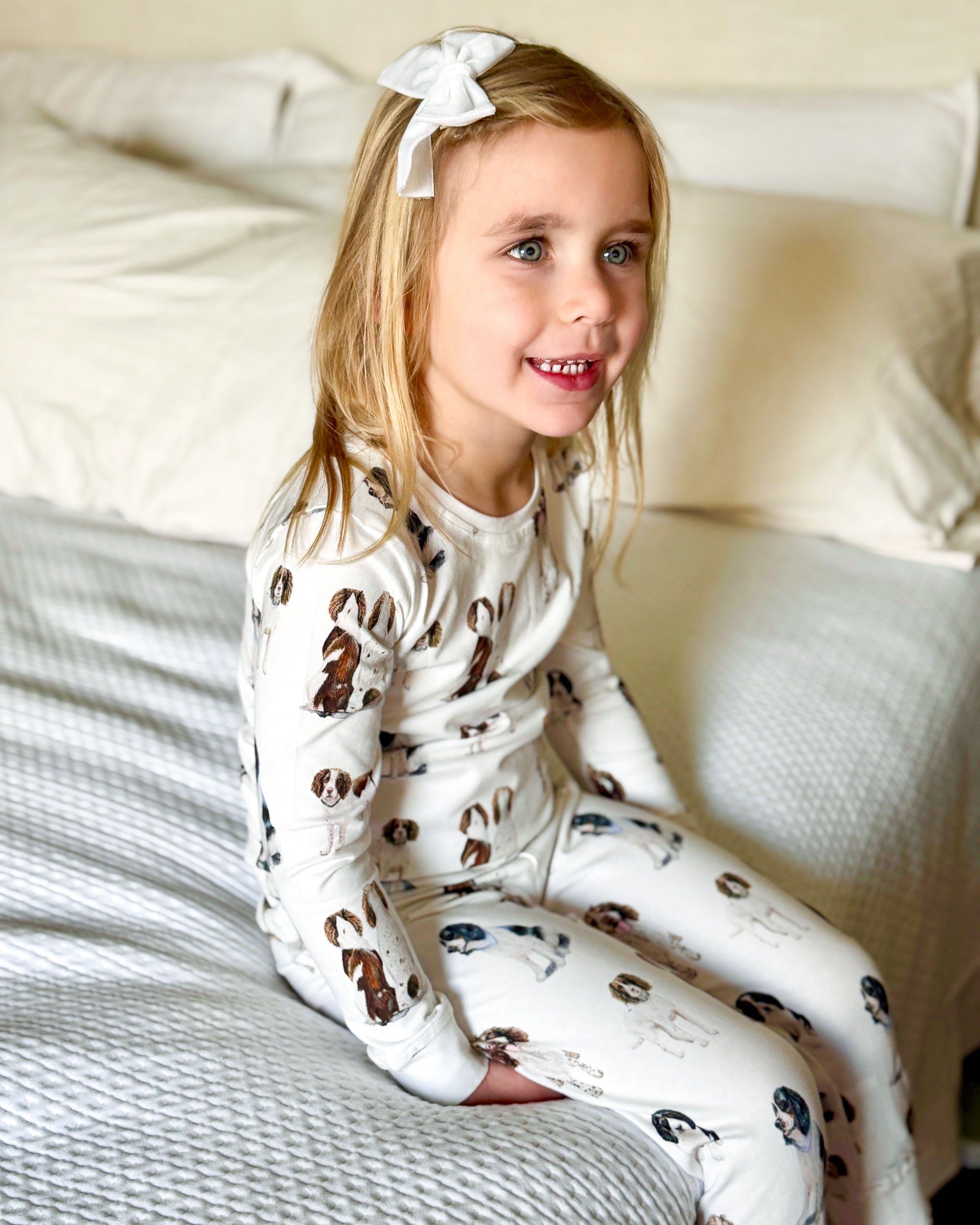 Springer Spaniel baby and toddler pajama set. Boys&