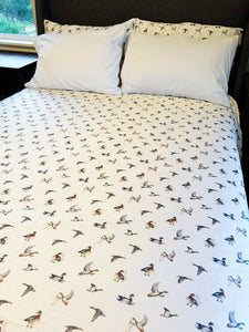 Diving Ducks Bed Sheets