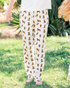 Beaufort Boykins unisex adult pajama pants printed on soft white fabric, made from a soft bamboo/spandex blend—perfect for sleepwear or loungewear.
