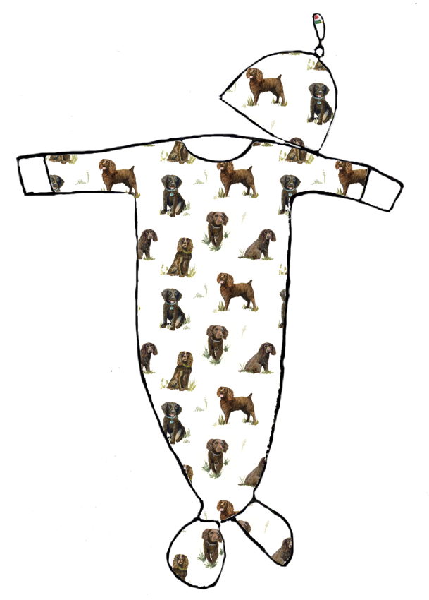 Beaufort Boykins - Newborn Gown + Hat