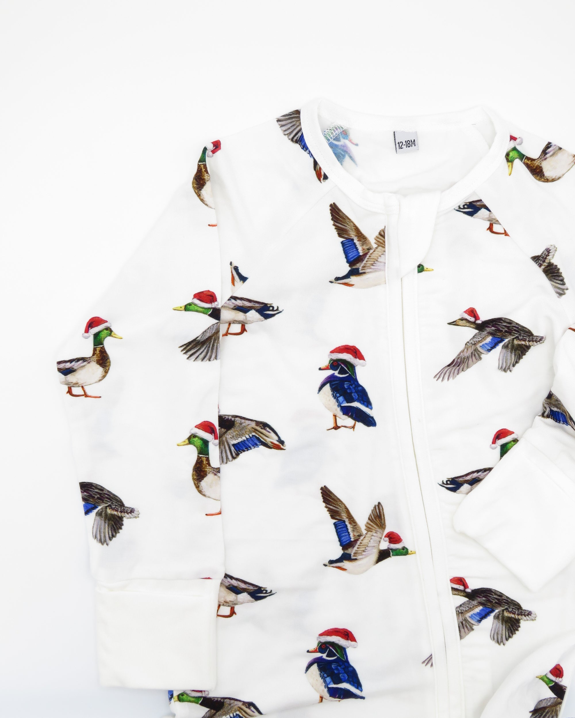 Convertible Zip Footies - Duck the Halls