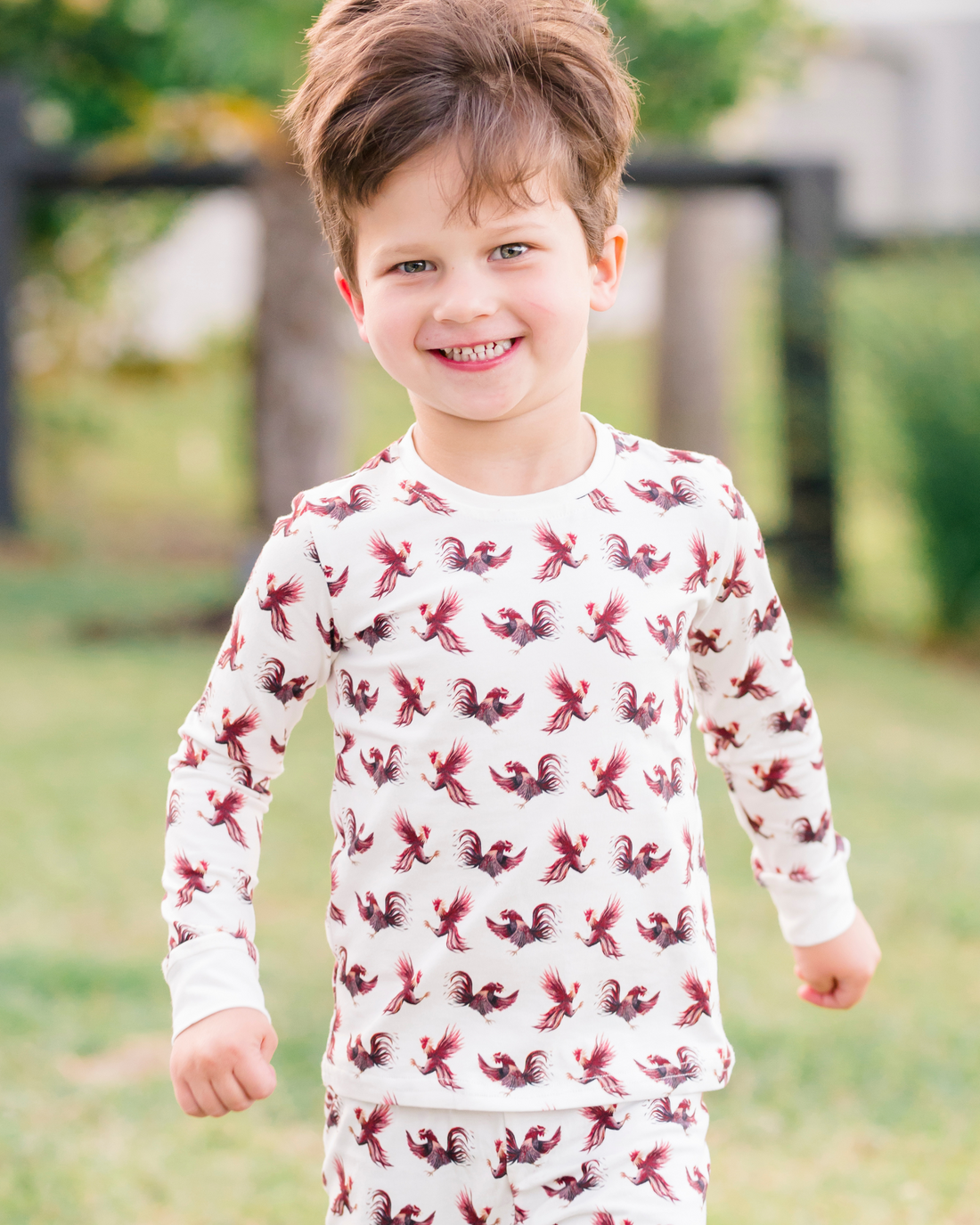Kids pajamas featuring Gamecock print, ideal for football season and sleepovers