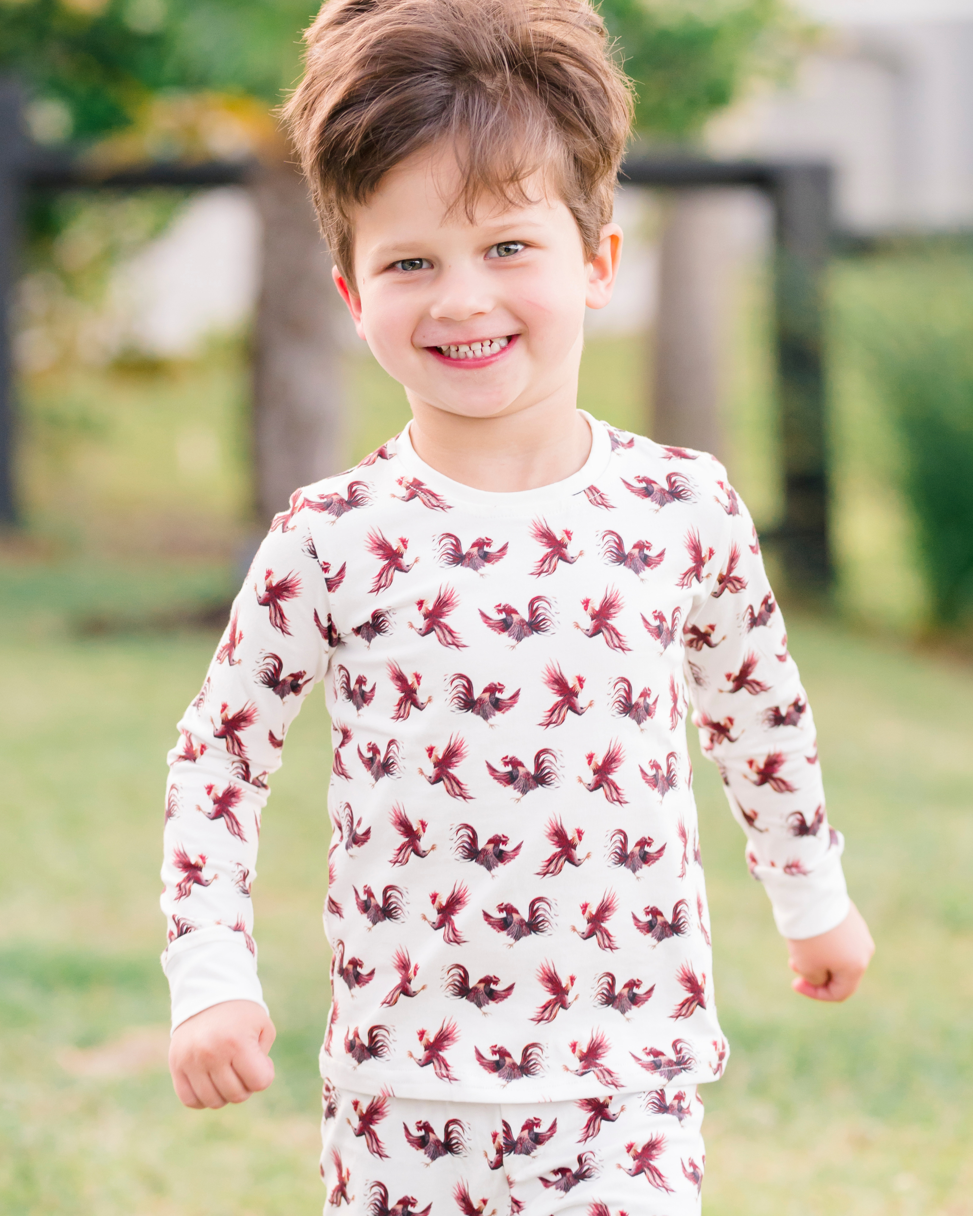 Kids pajamas featuring Gamecock print, ideal for football season and sleepovers