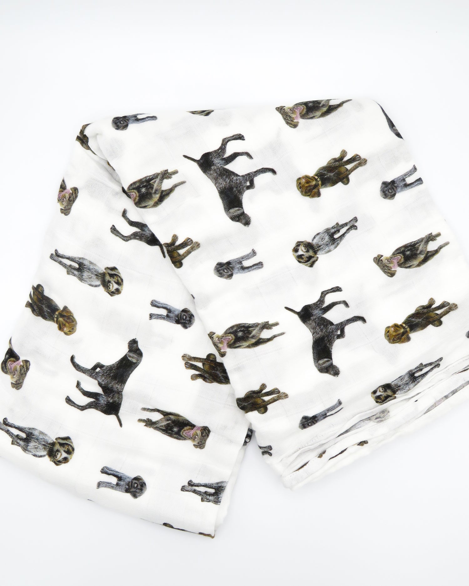Unisex baby swaddle blanket featuring German Wirehaired Pointers, ideal for newborn comfort and nursery use