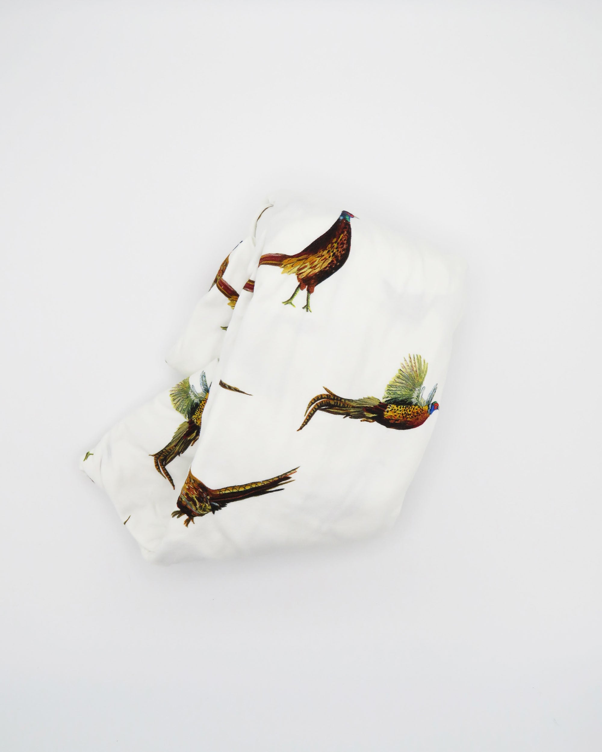 Soft cotton pheasant and quail print crib sheet for nursery