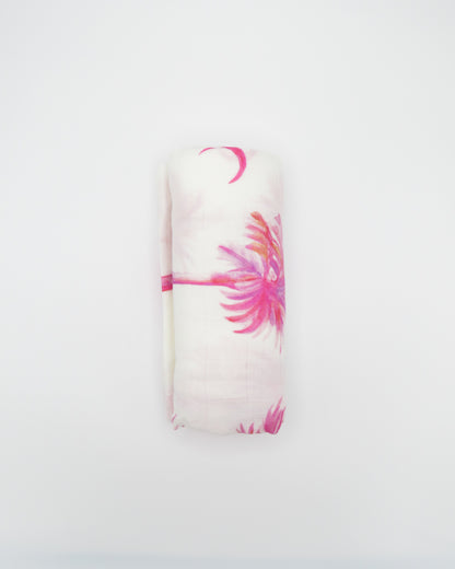 Pink Palmettos - Swaddle