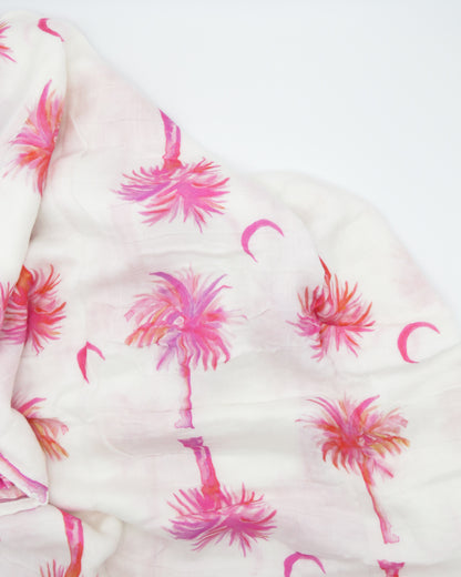 Pink Palmettos - Swaddle