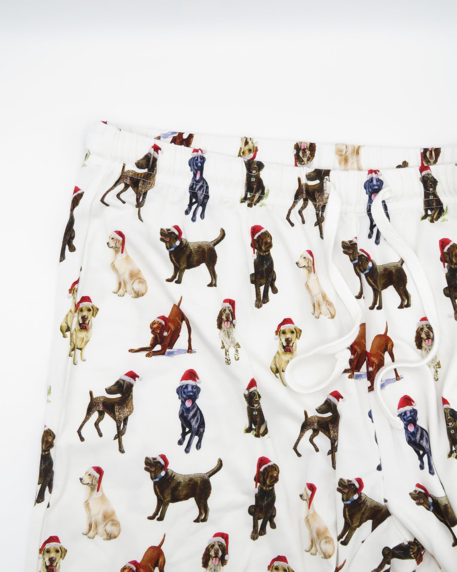 Comfortable and stylish Santa dog pajamas for festive sleepwear or loungewear.