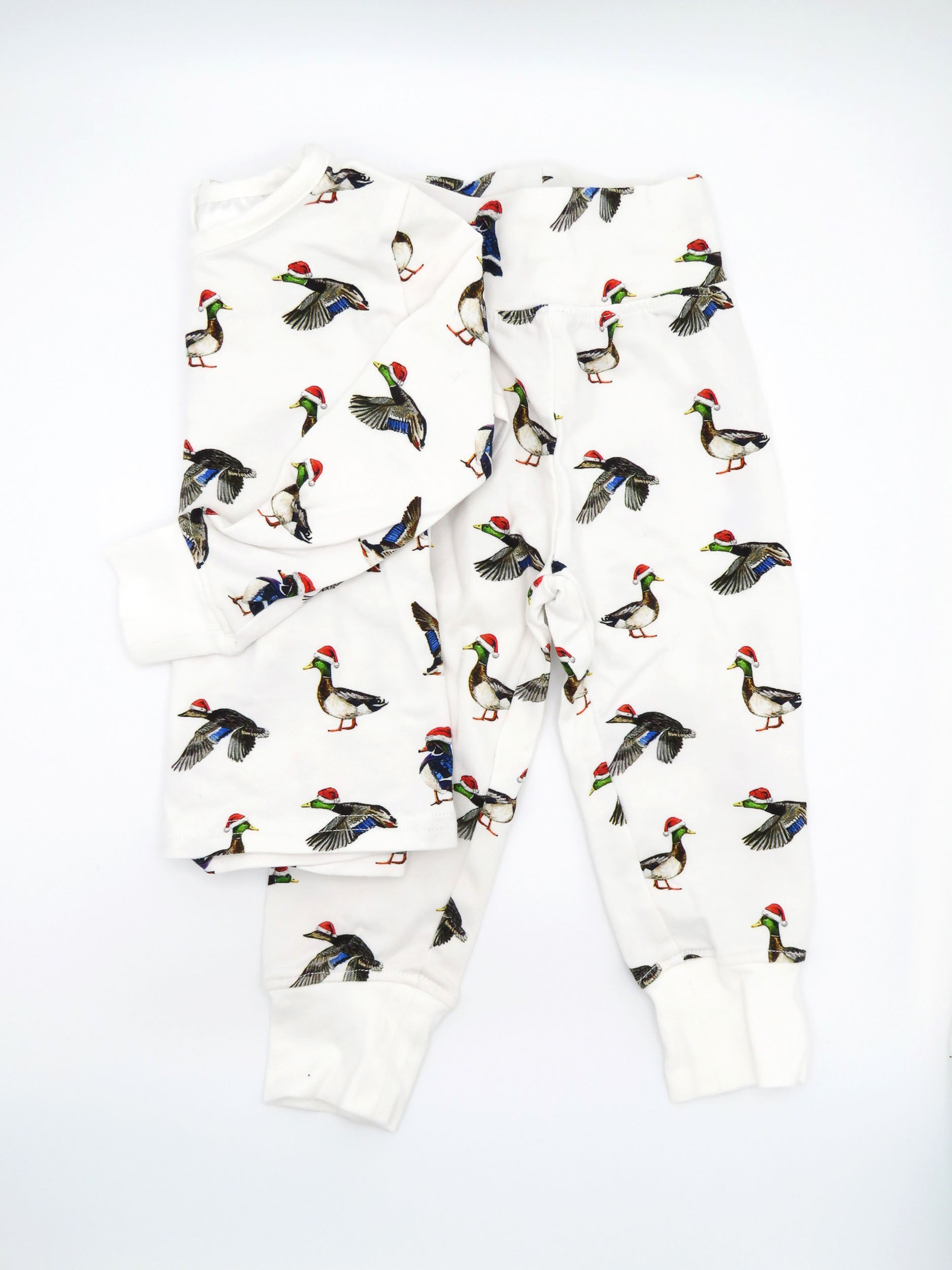 Soft and cozy Duck the Halls Christmas pajamas for kids – festive duck print sleepwear
