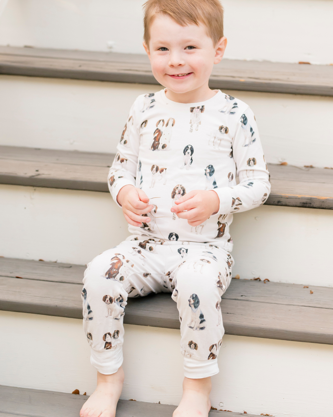 Springer Spaniel baby and toddler pajama set. Boys&