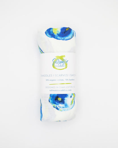 Soft Swaddle Blanket with The World is Your Oyster Design