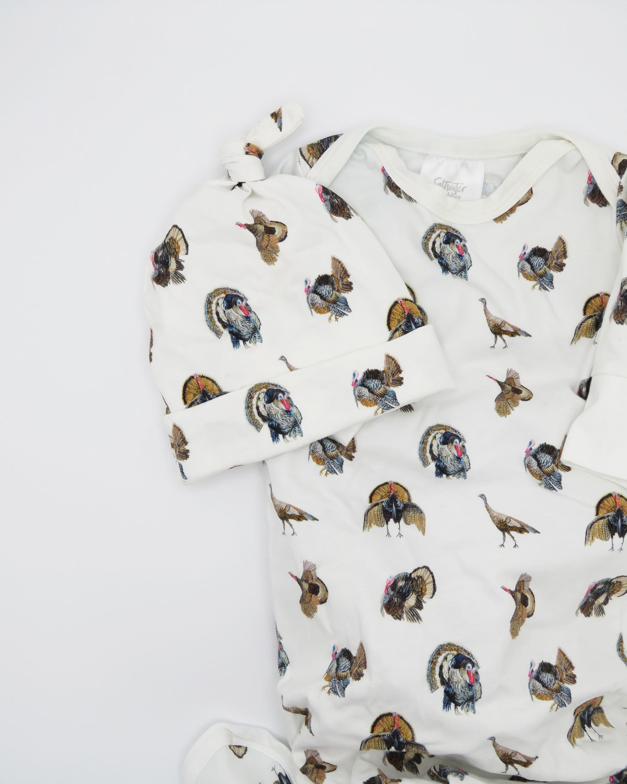 Turkey Trot - Newborn Gown + Hat