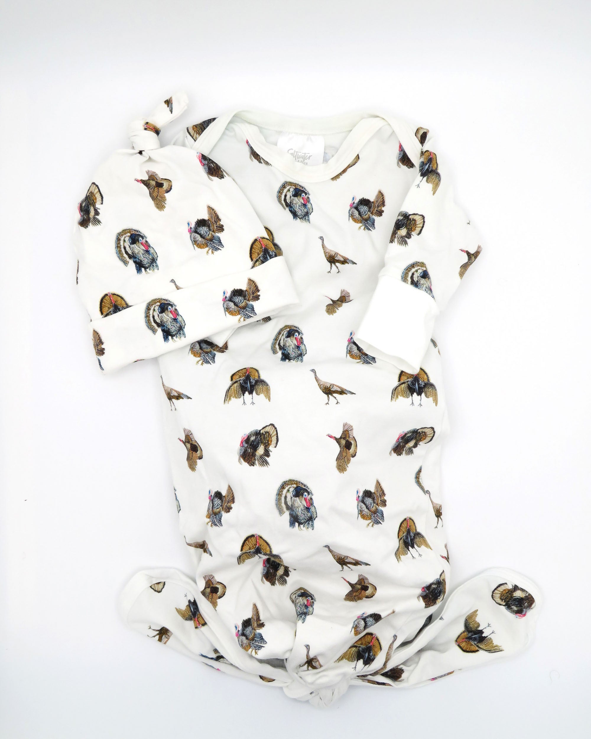 Turkey Trot - Newborn Gown + Hat