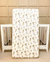 Premium 100% Cotton Yellow Lab Print Crib Sheet for Nursery Bedding