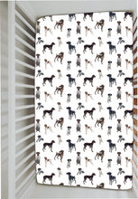Load image into Gallery viewer, German Shorthaired Pointers: Crib Sheets
