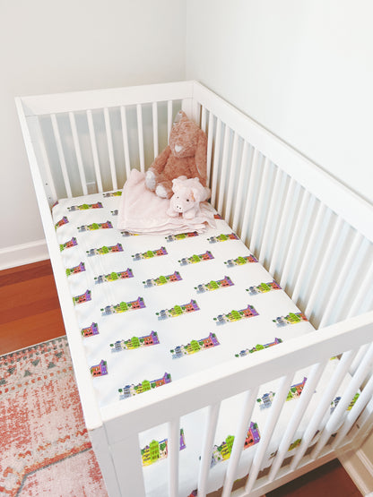 Rainbow Row - Crib Sheet