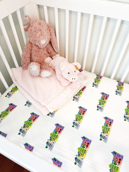 Rainbow Row - Crib Sheet